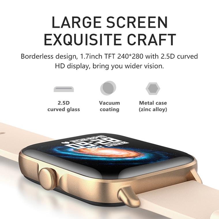 Smart Bluetooth Watch With Heart Rate Monitor Silver Gray 4
