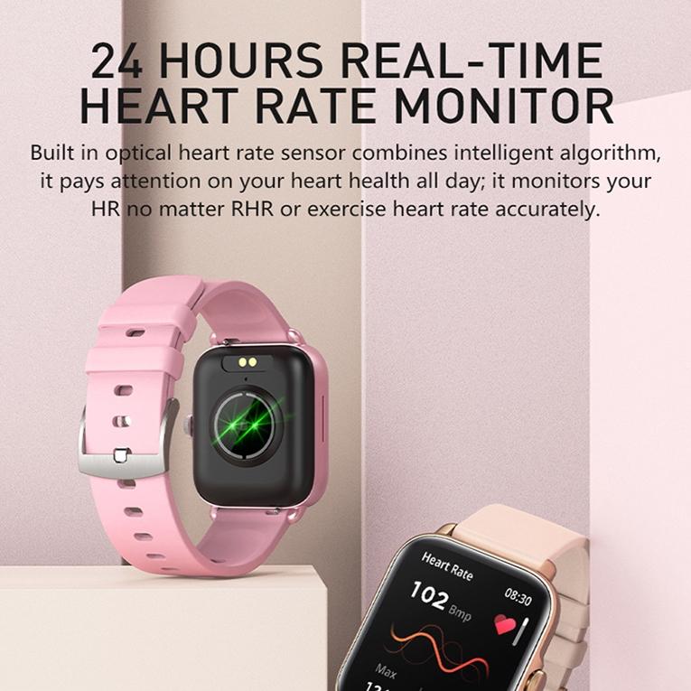 Smart Bluetooth Watch With Heart Rate Monitor Silver Gray 5