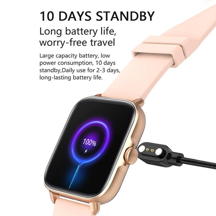 Smart Bluetooth Watch With Heart Rate Monitor Silver Gray 7