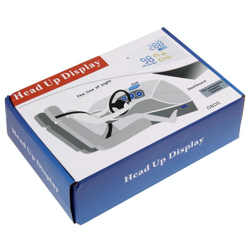 5.5 Inch Car Obdii Hud Fuel Consumption Warning System With Led 8
