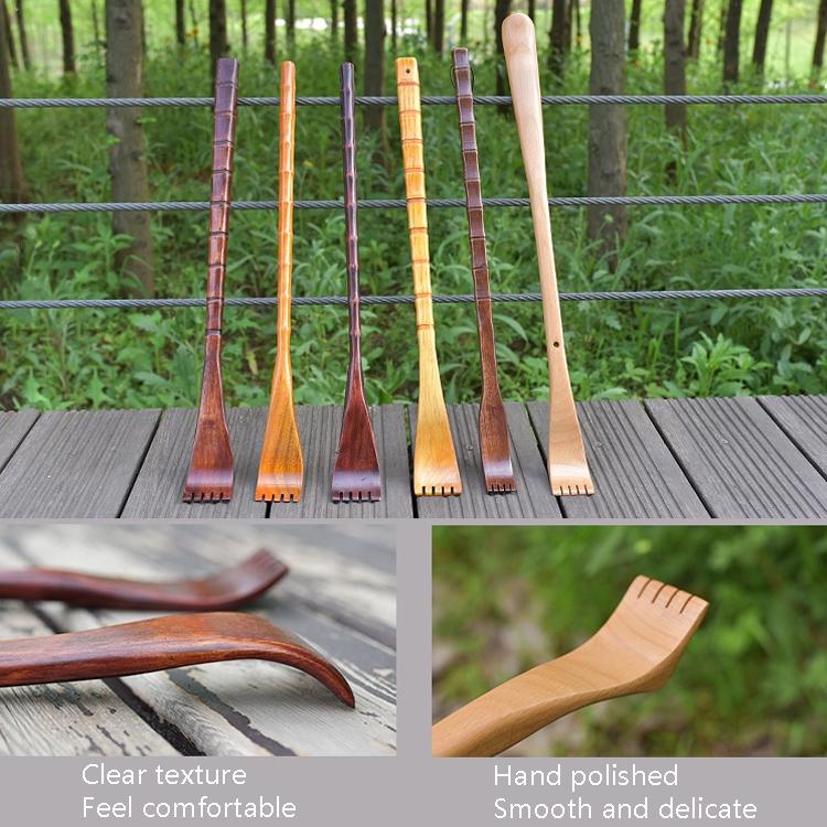 Long Handle Wooden Back Scratcher Square Nature Colour 5