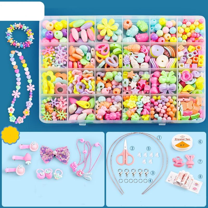 Diy Beaded Jewelry Set For Kids 24 Grids
