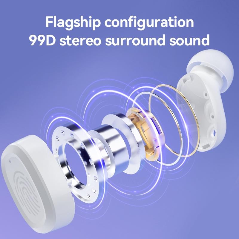 Wireless Bluetooth Earphones with Charging Case - Stereo Sound