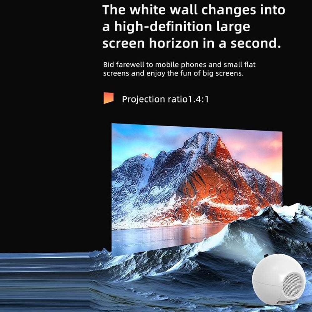 Wireless Smart Projector - 100 Ansi Lumens - 1280X720P - Same Screen 5