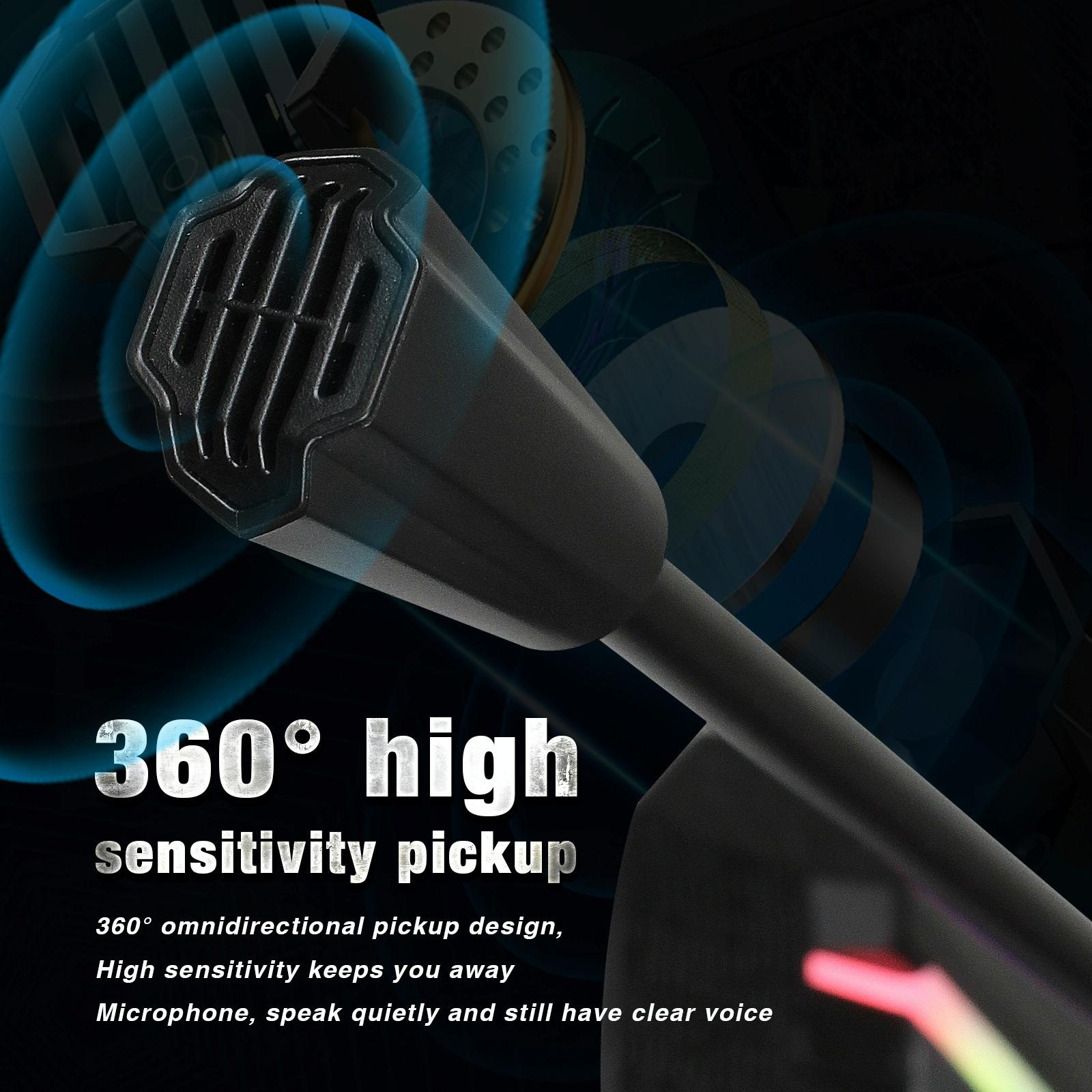 Flexible Usb Microphone With Rgb Lighting For Voice Chat And Video Conferencing 5
