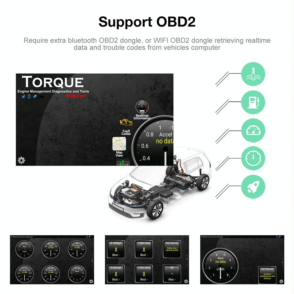 9.7 Inch Vertical Screen Android Car Mp5 Player With Hd 2.5D Glass Navigation And 12-Light Camera 8
