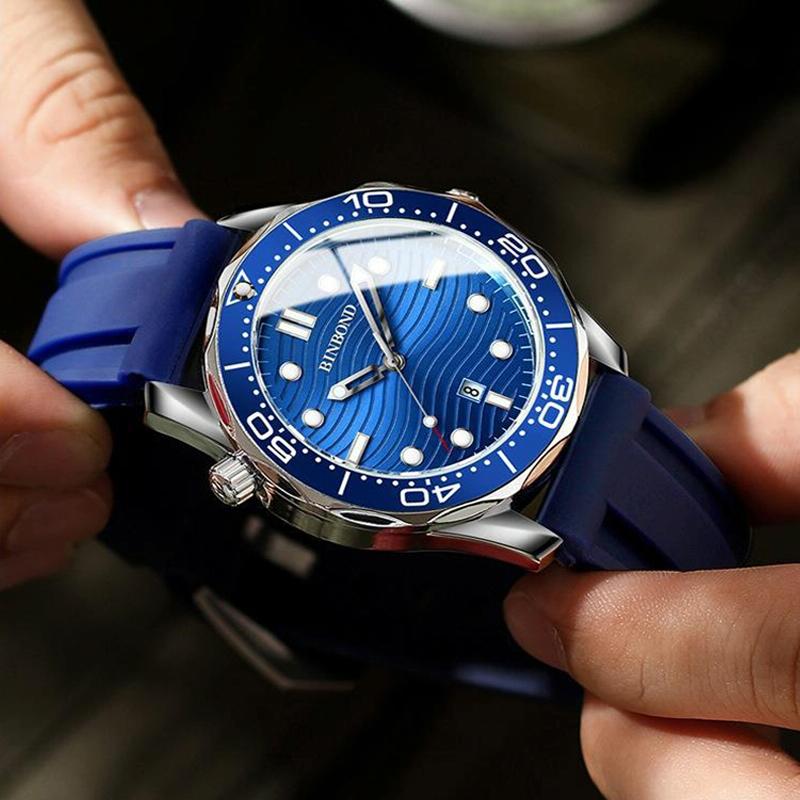 Waterproof Men Sports Watch - Inter-gold Luminous 5