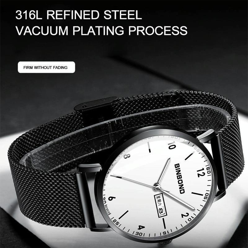 Waterproof Ultra-thin Quartz Luminous Starry Watch - 30m 3
