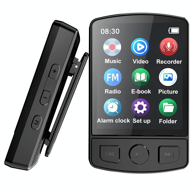 1.8 Inch Color Screen Mp3 / Mp4 Bluetooth Walkman With Back Clip - 32Gb