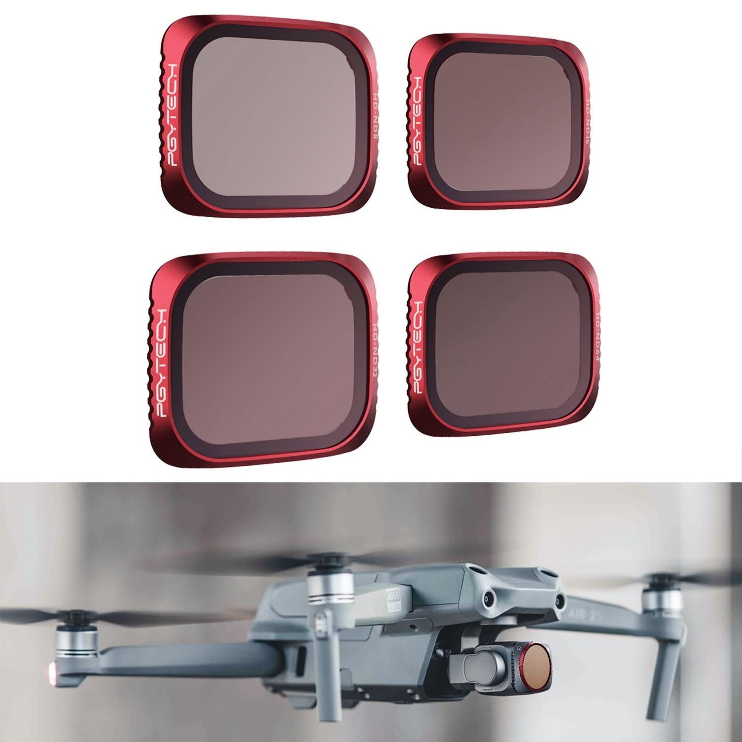 4-in-1 Lens Filter Kit for Dji Air 2s - Nd8 Nd16 Nd32 Nd64 3