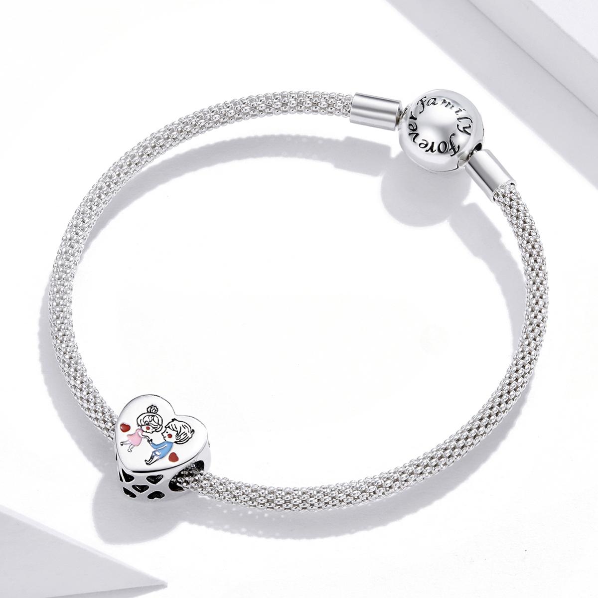 925 Sterling Silver Love Beads For Diy Bracelets & Necklaces 8