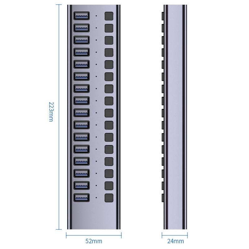 10-Port Usb3.0 Docking Hub For Computers 4