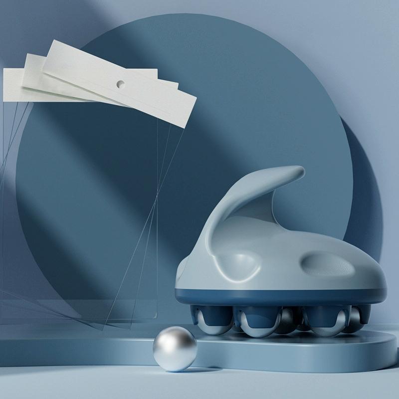 Blue Steel Ball Abdominal Massager For Calf Muscle Relaxation Meridian Massage Tool 3