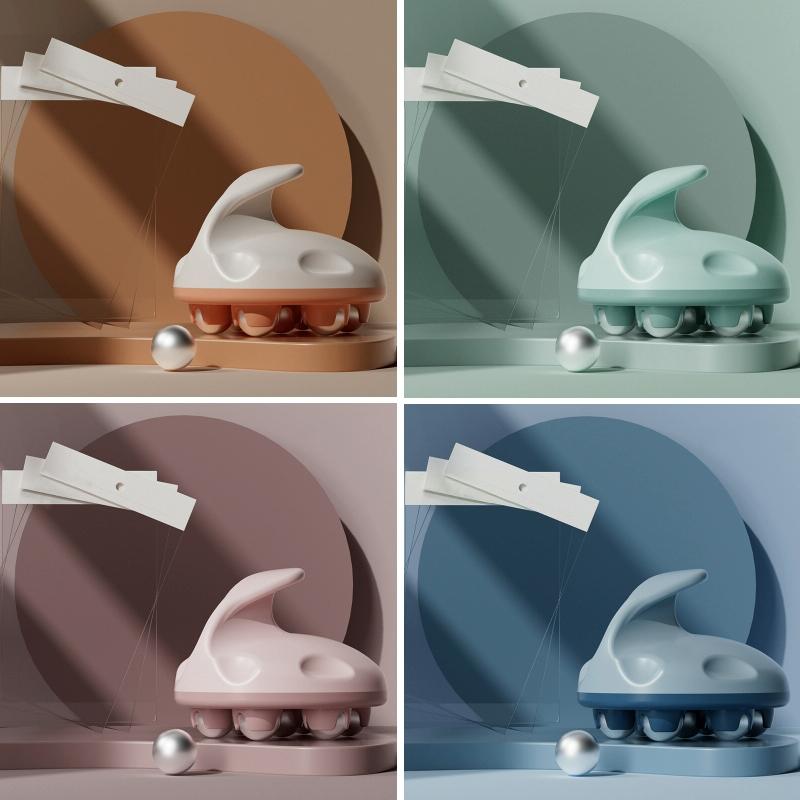 Blue Steel Ball Abdominal Massager For Calf Muscle Relaxation Meridian Massage Tool 4