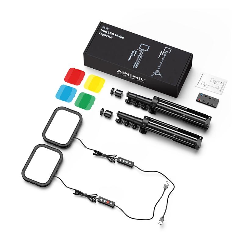 Live Portrait Soft Light Dual Bracket with Four-colour Fill 3