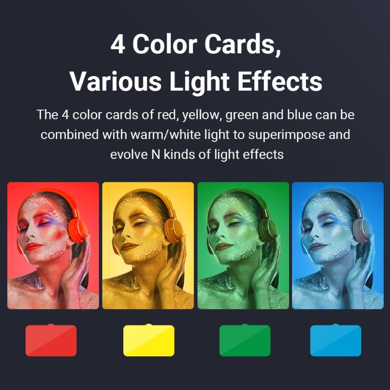 Live Portrait Soft Light Dual Bracket with Four-colour Fill 8
