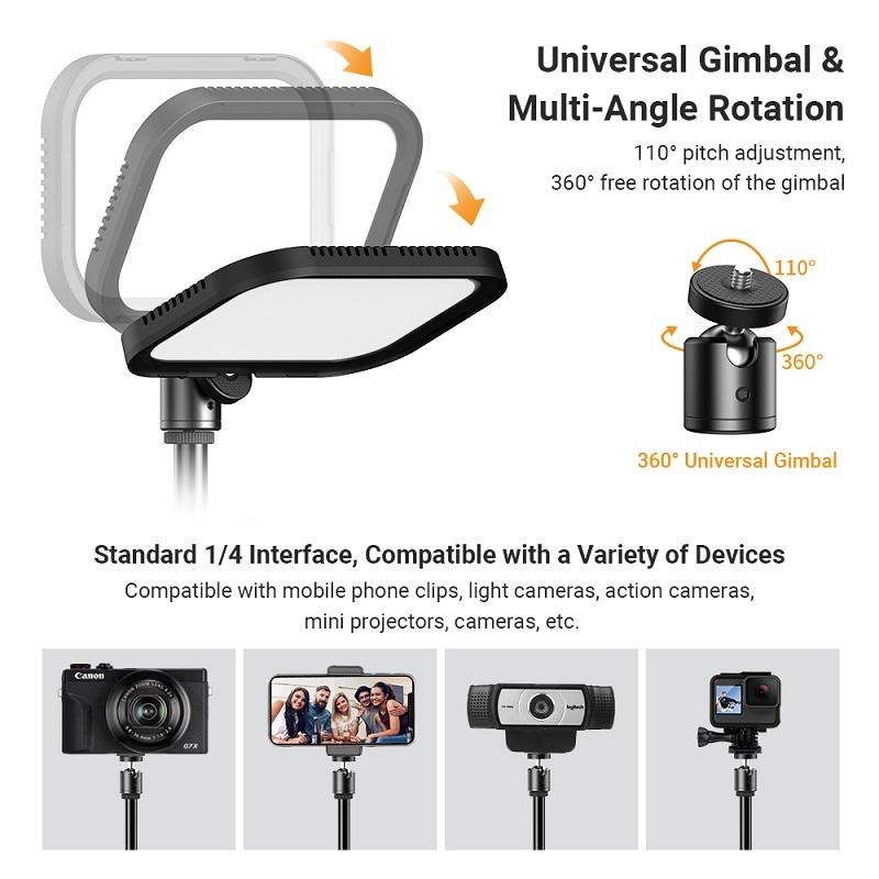 Live Portrait Soft Light Dual Bracket with Four-colour Fill 11