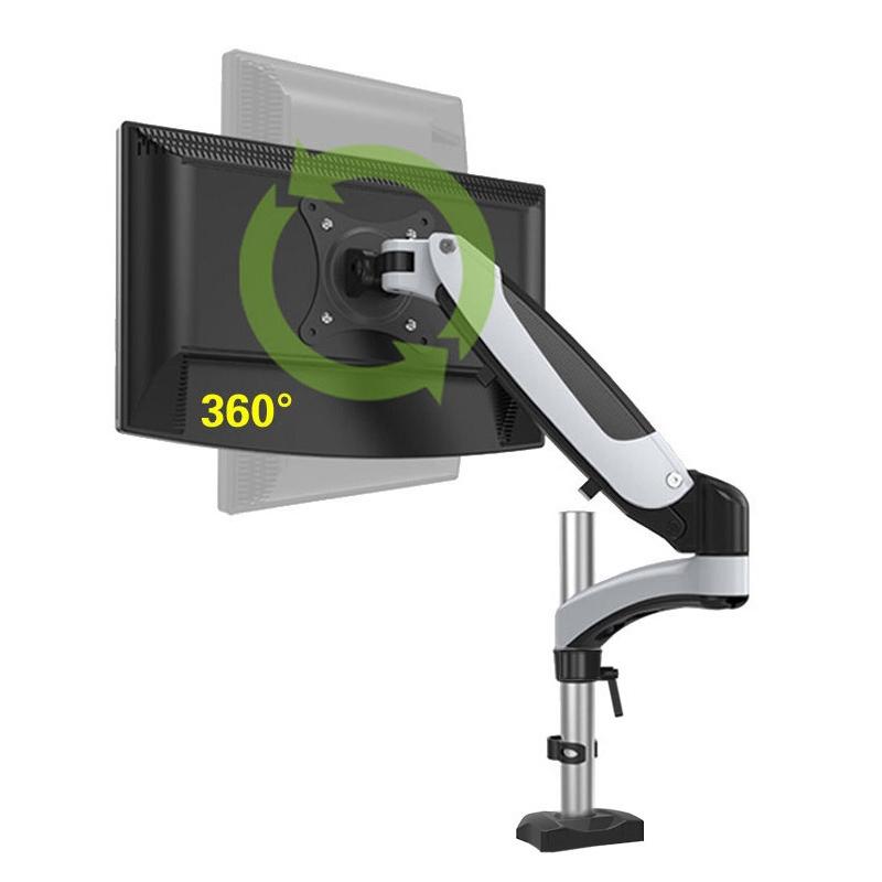 Rotating Desktop Monitor Stand - Lifts and Saves Space 5