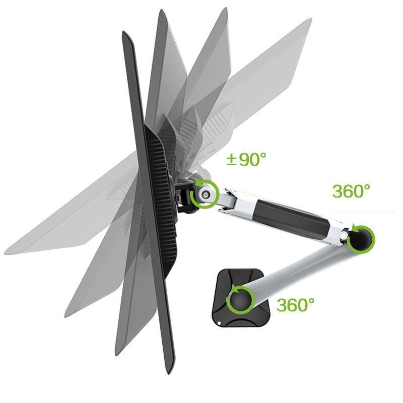 Rotating Desktop Monitor Stand - Lifts and Saves Space 6