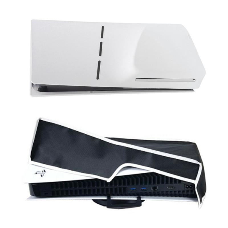 Black Dust Cover for Ps5 Slim - Horizontal Disc & Digital - Horizontal Black
