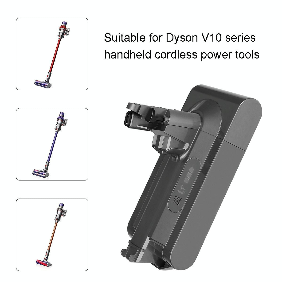 Replacement Battery for Dyson V10 Handheld Vacuum Accessories - 4000Mah 9
