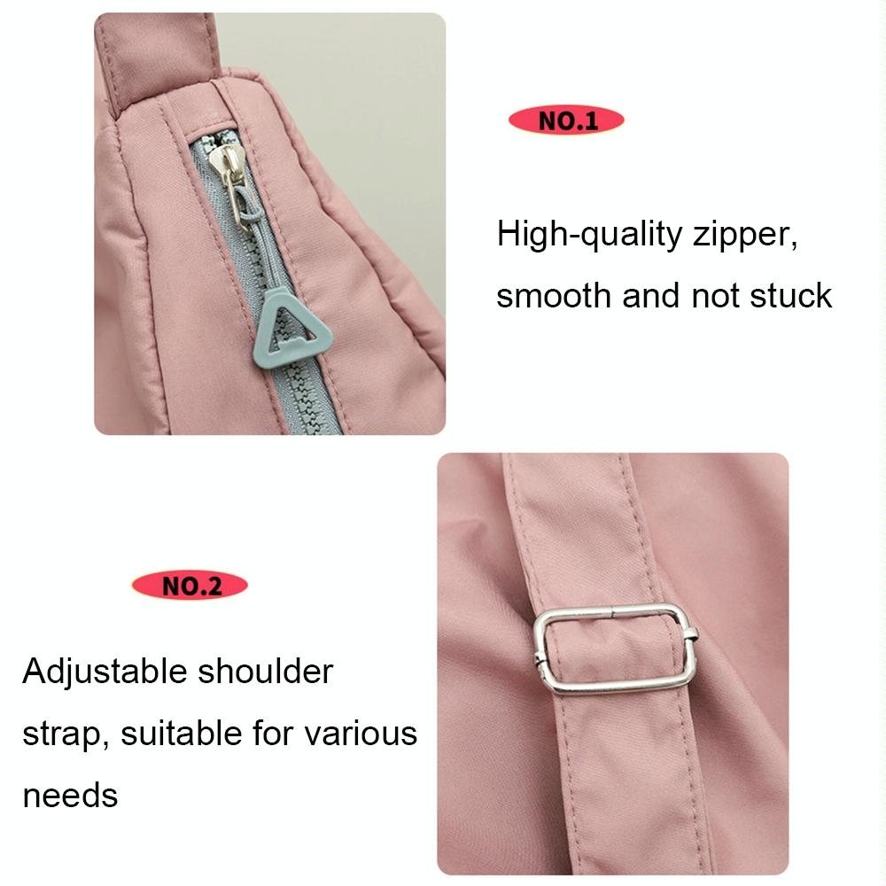 Swim Bag with Shoe Compartment - Beige Dry / Wet Separation - Pink 7