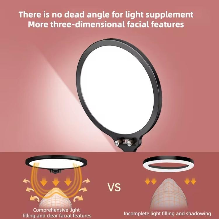 Full-screen 12.6 Selfie Ring Light Tripod Set - 210cm for Live Stream - 210Cm Overhead Shot 5