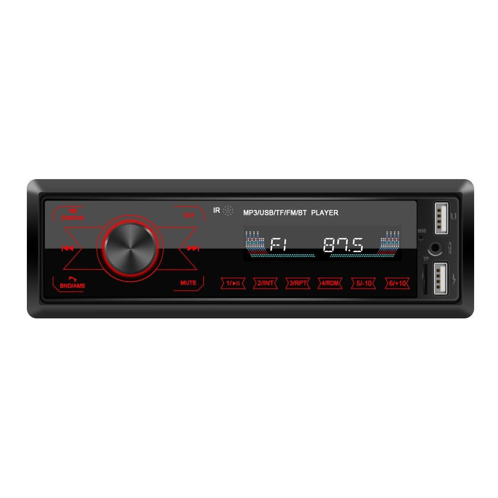 Touch Car Bluetooth Speakerphone With Double U Disk & Colourful Lights - Standard + 32G Memory Card