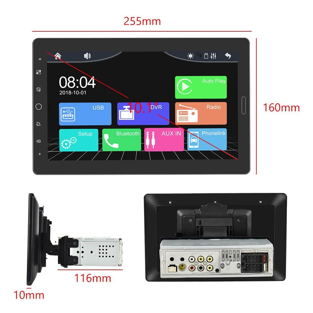 10.1 Inch Full Screen Car Mp5 Player With Wired Carplay - Standard + 12 Light Camera 4