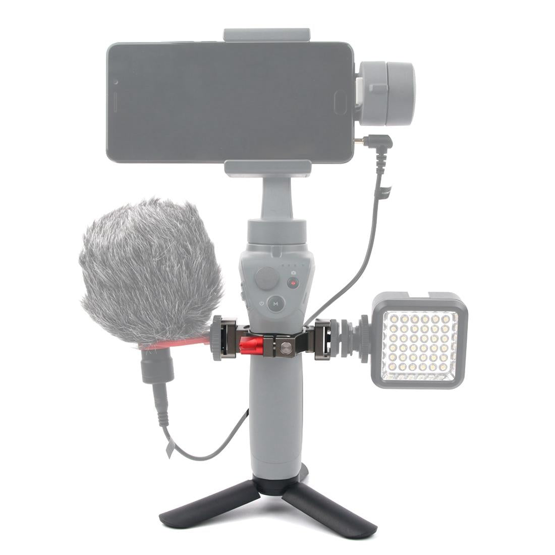 Compact Tripod Mount for Dji Mobile 2 with Flashlight Extension 10