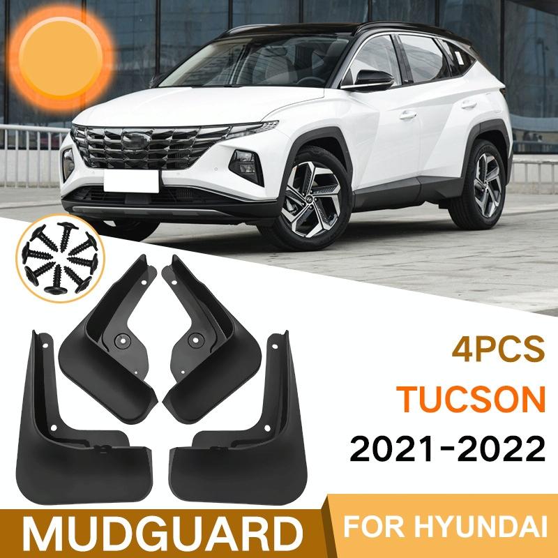 For Hyundai Tucson 2021-2022 4Pcs / Set Car Auto Soft Plastic Splash Flaps Fender Guard 3