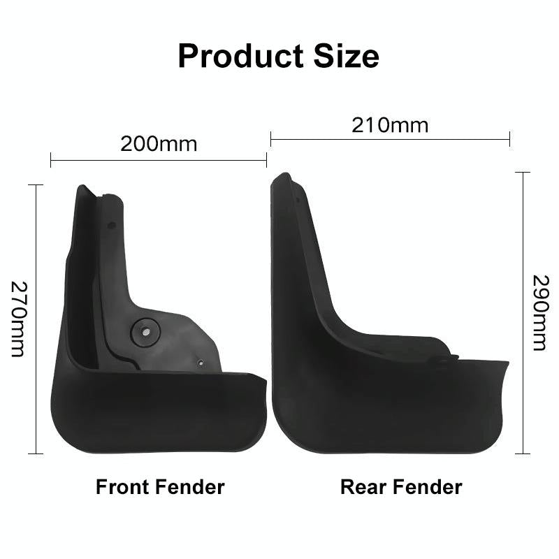 For Hyundai Tucson 2021-2022 4Pcs / Set Car Auto Soft Plastic Splash Flaps Fender Guard 4