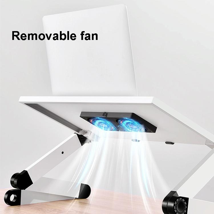 Portable Folding Laptop Desk with Adjustable Height and Storage 3