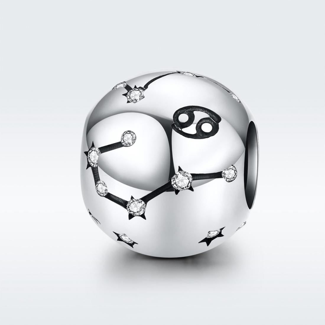 925 Sterling Silver Diy Zodiac Bracelet Beads Cancer Style - Cancer 3