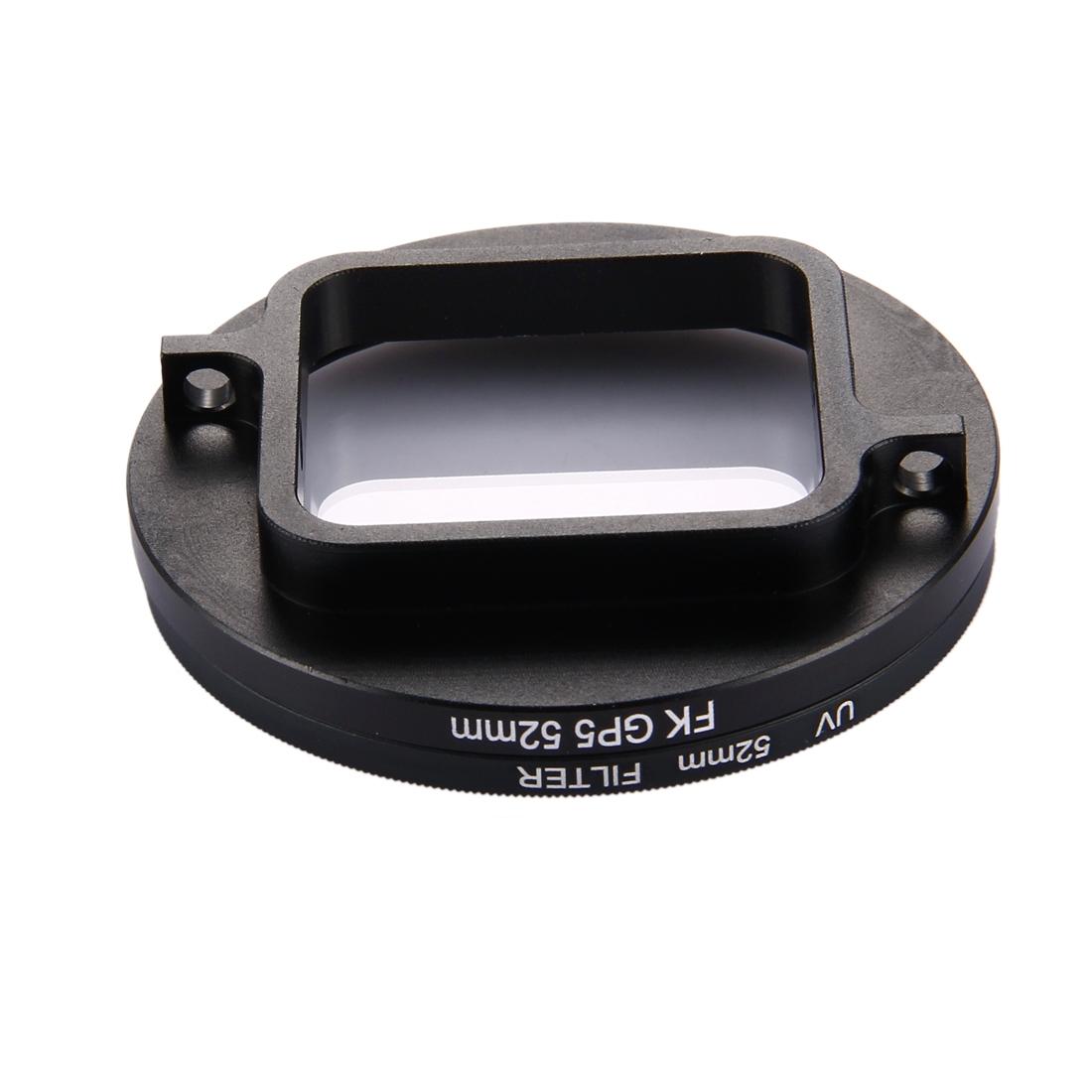 3-in-1 52mm Round Uv Lens Filter for Gopro Hero7 / 6 / 5 with Cap 4