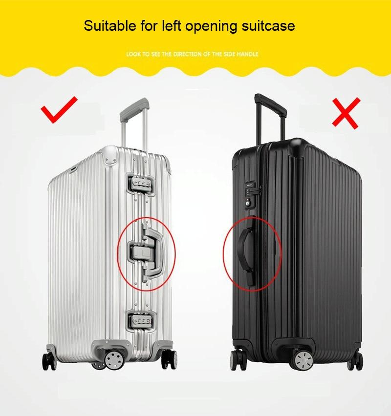 Waterproof Pvc Trolley Suitcase Cover - 26 Inch Rimless Transparent Dustproof 6