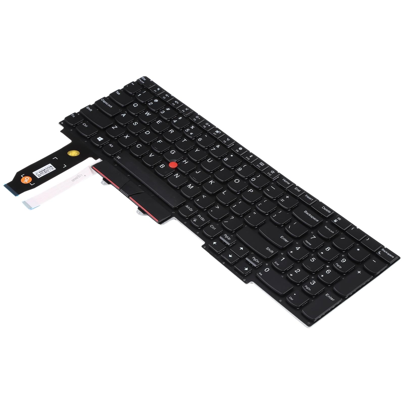 Backlit Keyboard with Trackpoint for Lenovo Thinkpad E15 Gen 2 - us Version 3