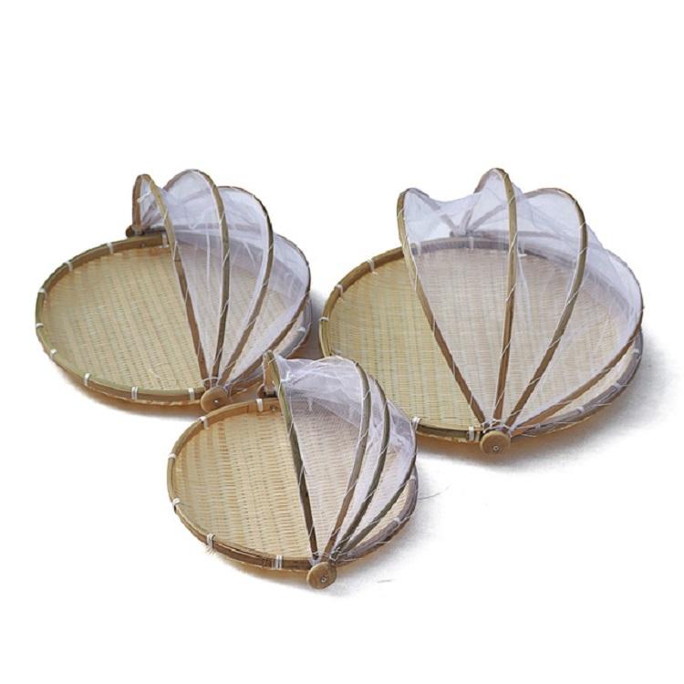 Round Bamboo Woven Dustpan Basket - Household Storage - 42cm 7