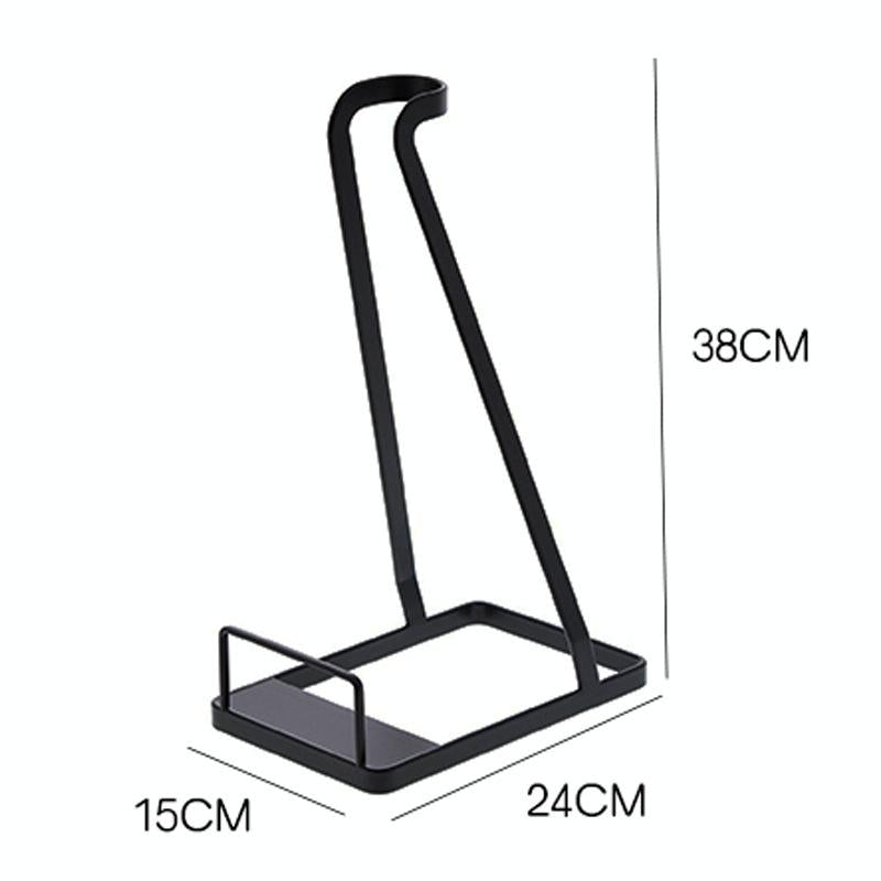 Non-punch Storage Bracket for Dyson Vacuum - Universal Floor Mount Black 4