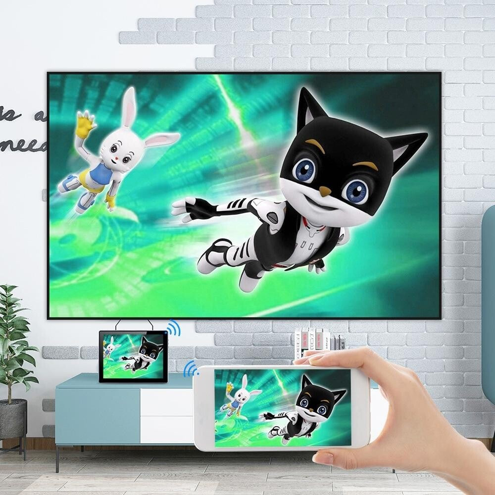 Portable Mini Projector For Kids - 1080P Led Same Screen Version 9