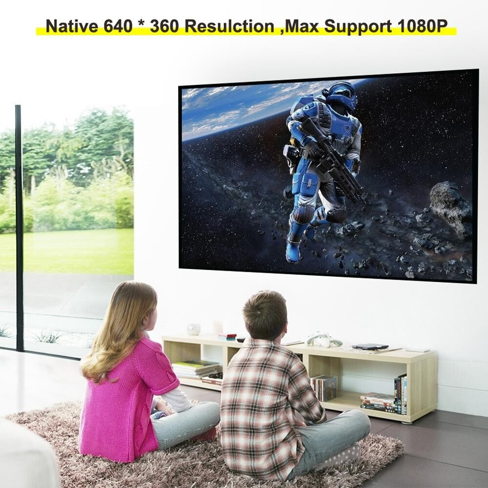 Portable Mini Projector For Kids - 1080P Led Same Screen Version 10