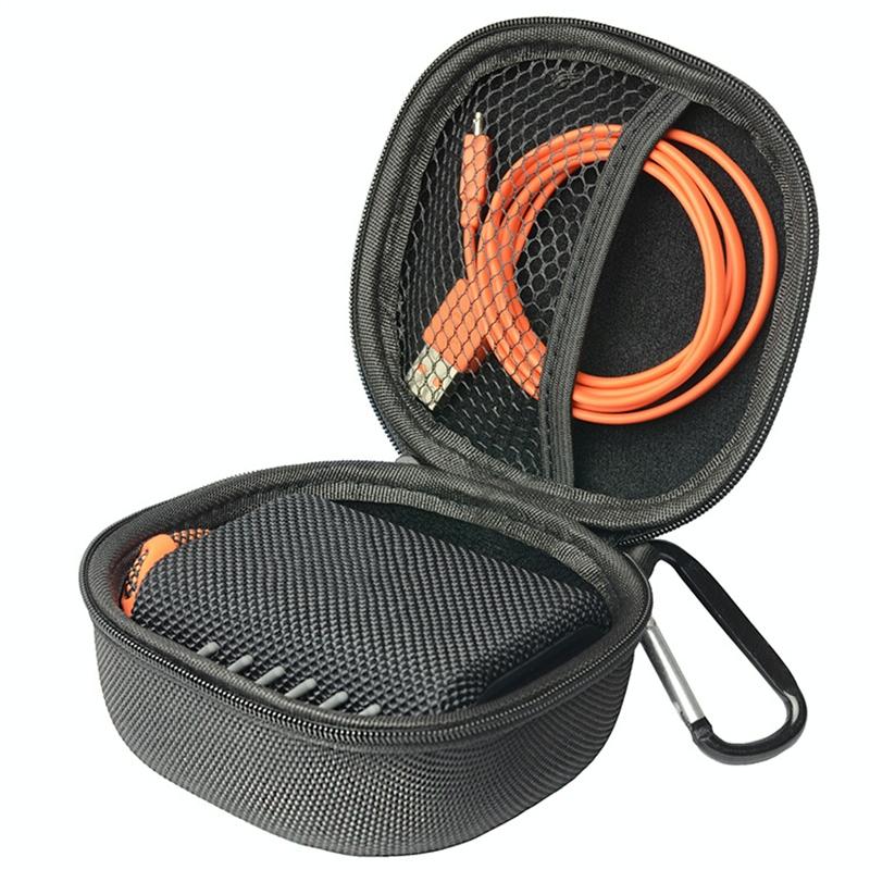 Protective Case for Jbl Go4 Bluetooth Speaker - Portable Storage Bag Black - Black Carbon Fiber 5