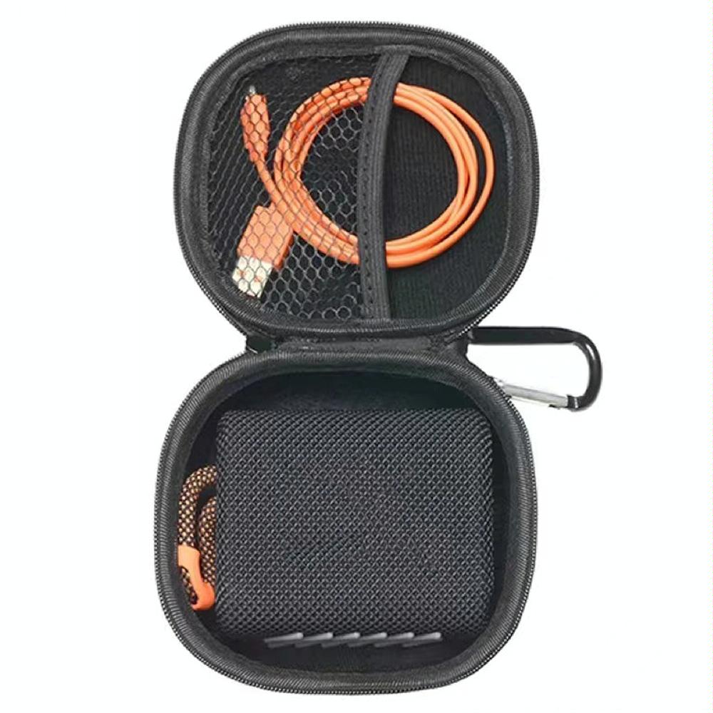 Protective Case for Jbl Go4 Bluetooth Speaker - Portable Storage Bag Black - Black Carbon Fiber 6