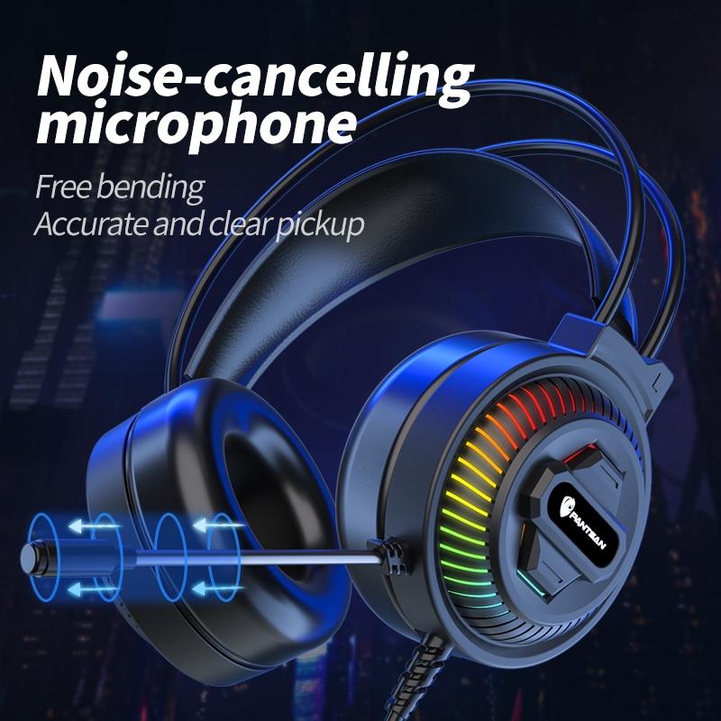 Usb Head-Mounted Rgb Headset 3.5Mm White 5