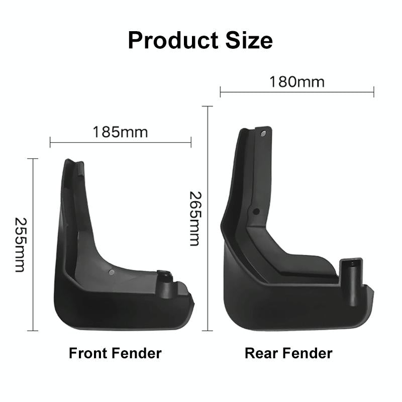 4Pcs / Set Car Auto Soft Plastic Splash Flaps Fender Guard - For Mercedes-Benz C-Class W205 2011-2014 3