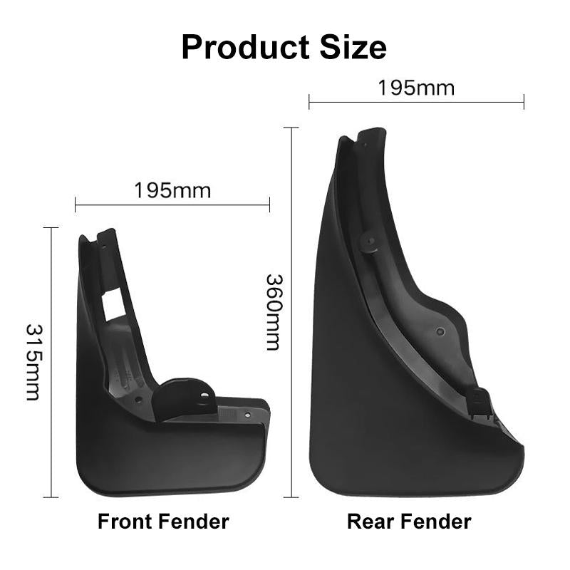 4Pcs / Set Car Auto Soft Plastic Splash Flaps Fender Guard - For Mercedes-Benz C-Class W205 2011-2014 10