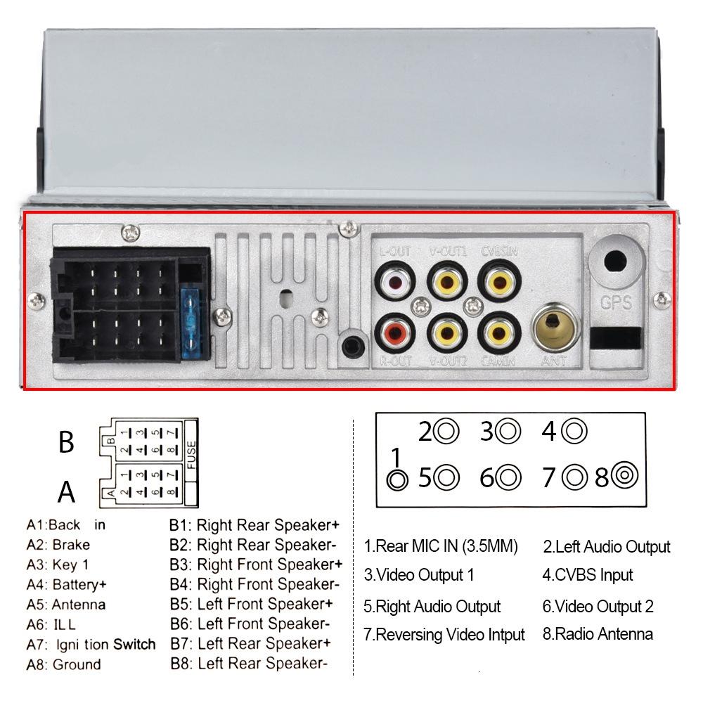 7 Inch Mp5 Bluetooth Carplay Player With Reversing Camera - Standard + 12 Lights 6