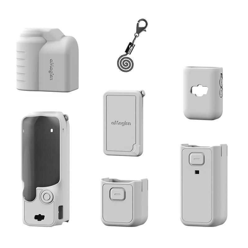 5-in-1 Silicone Case for Dji Pocket 3 Camera Accessories - 7 In 1 Black