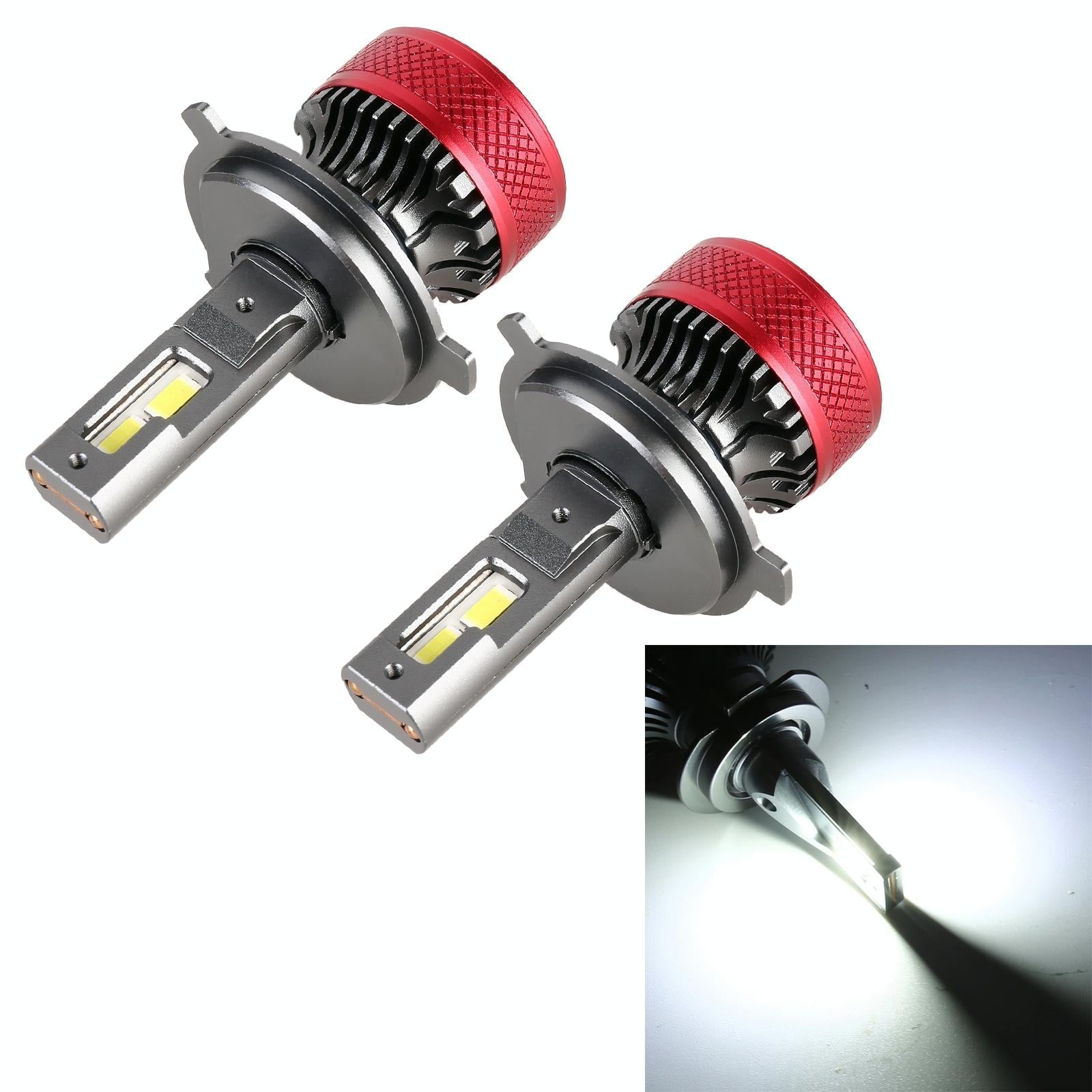 1 Pair H4 Dc12V 65W 6000K 6500Lm Led Car Headlights 3