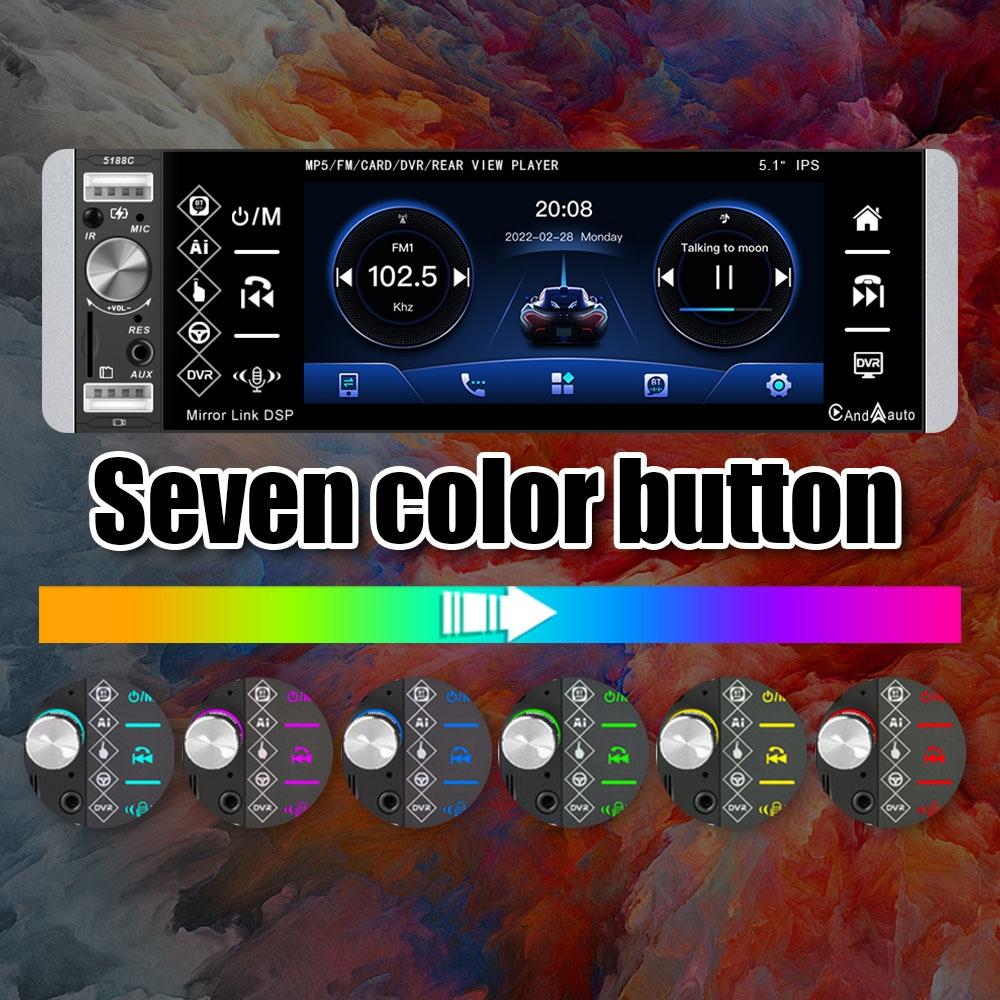 5.1 Inch Ips Capacitive Carplay Player + 12 Light Camera - Standard 8
